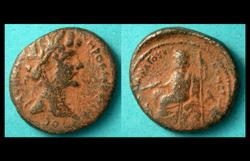 Syria, Cyrrhus, Marcus Aurelius as Caesar, Zeus the Protector Reverse